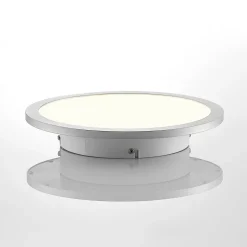 Lindby LED plafondlamp Narima, 4.000 K, Ø 30 cm, zilver