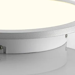 Lindby LED plafondlamp Narima, 4.000 K, Ø 30 cm, zilver