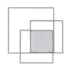 Lindby LED plafondlamp Nelinka, 60 cm, zwart, aluminium