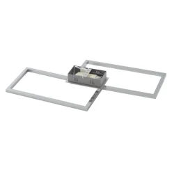 Lindby LED plafondlamp Panja, 35 cm, chroomkleurig, ijzer