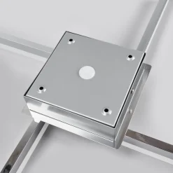 Lindby LED plafondlamp Patrik, 59 cm, 4-lamps, chroom, IP44