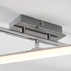 Lindby LED plafondlamp Pilou, 3-lamps, dimbaar, chroom