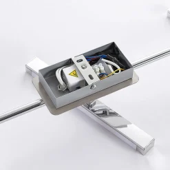 Lindby LED plafondlamp Pilou, 3-lamps, dimbaar, chroom