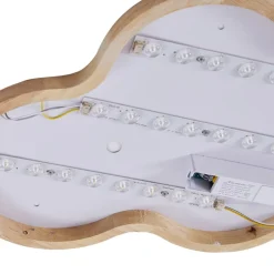 Lindby LED plafondlamp Pilvi, kunststof, wolk, 50 cm