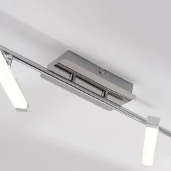 Lindby LED plafondlamp Pilou, 6-lamps, dimbaar, chroom