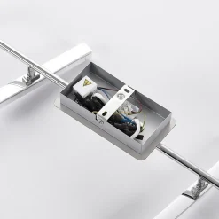 Lindby LED plafondlamp Pilou, 6-lamps, dimbaar, chroom