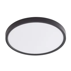 Lindby LED plafondlamp Pravin, Ø 30 cm, CCT, zwart