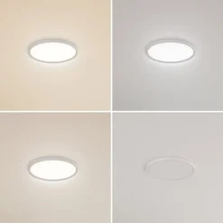 Lindby LED plafondlamp Pravin, Ø 40 cm, CCT, wit