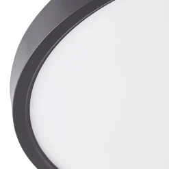 Lindby LED plafondlamp Pravin, Ø 40 cm, CCT, zwart