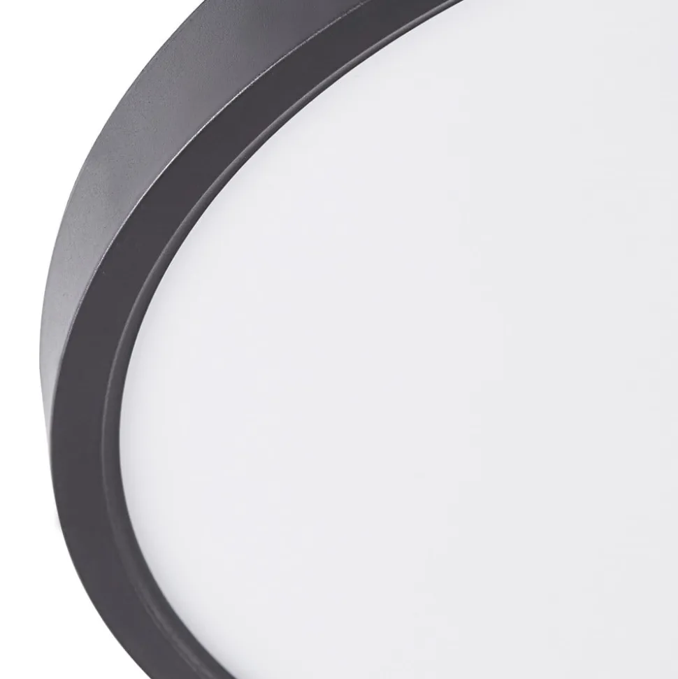 Lindby LED plafondlamp Pravin, Ø 30 cm, dimbaar, zwart