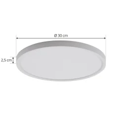 Lindby LED plafondlamp Pravin, Ø 30 cm, CCT, wit
