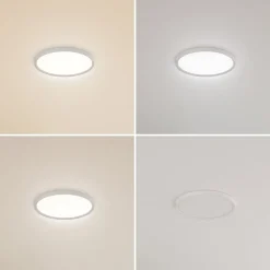 Lindby LED plafondlamp Pravin, Ø 30 cm, CCT, wit