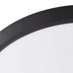 Lindby LED plafondlamp Pravin, Ø 50 cm, CCT, zwart