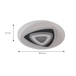 Lindby LED plafondlamp Rebeka, Ø 50 cm, CCT, afstandsbediening