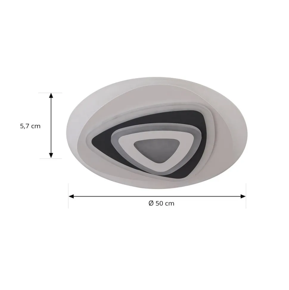 Lindby LED plafondlamp Rebeka, Ø 50 cm, CCT, afstandsbediening