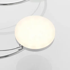 Lindby LED plafondlamp Rouven, spiraalvorm, 6-lamps, grijs