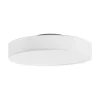 Lindby LED plafondlamp Saira, Ø 40 cm, wit, textiel