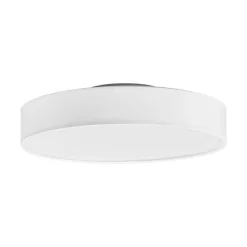 Lindby LED plafondlamp Saira, Ø 40 cm, wit, textiel