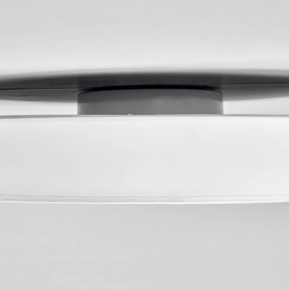 Lindby LED plafondlamp Saira, Ø 50 cm, wit, textiel