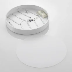Lindby LED plafondlamp Simera, Ø 50cm, wit, metaal