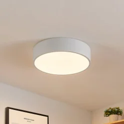 Lindby LED plafondlamp Simera, Ø 30cm, wit, metaal
