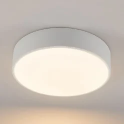 Lindby LED plafondlamp Simera, Ø 30cm, wit, metaal