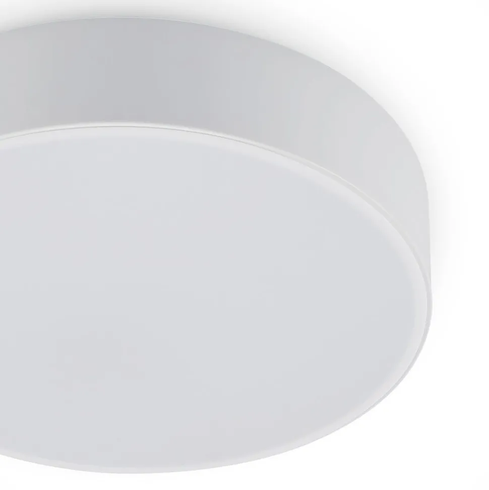 Lindby LED plafondlamp Simera, Ø 30cm, wit, metaal