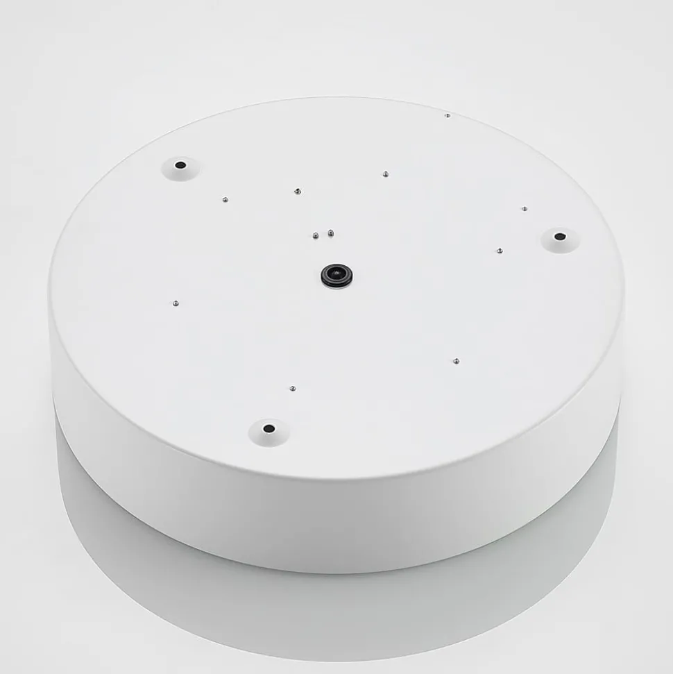 Lindby LED plafondlamp Simera, Ø 30cm, wit, metaal