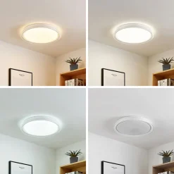 Lindby LED plafondlamp Sleya Ø 50 cm, wit, CCT, dimbaar