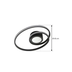 Lindby LED plafondlamp Thalina, 45cm, dimbaar, Infinity Tunnel