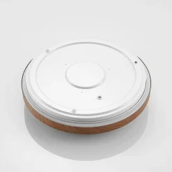 Lindby LED plafondlamp Vaako, Ø 41 cm, metaal, houtlook