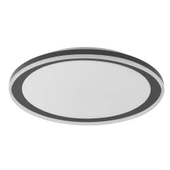 Lindby LED plafondlamp Verdan, zwart, metaal, dimbaar, CCT