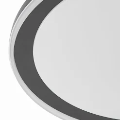 Lindby LED plafondlamp Verdan, zwart, metaal, dimbaar, CCT