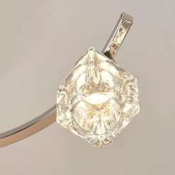 Lindby LED plafondlamp Yaro, 8-lamps, chroom, dimbaar