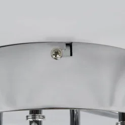 Lindby LED plafondlamp Yael, chroomkleurig, metaal, 67 cm lang