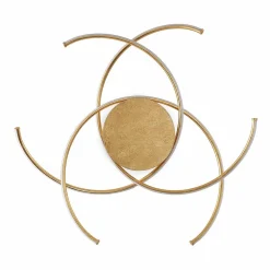 Lindby LED plafondlamp Yareli, goud, metaal, Ø 70cm