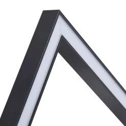 Lindby LED plafondlamp Yulla, 34 cm, zwart, sensor