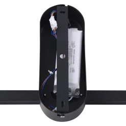 Lindby LED plafondlamp Yulla, 34 cm, zwart, sensor