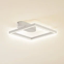 Lindby LED plafondlamp Yulla, wit