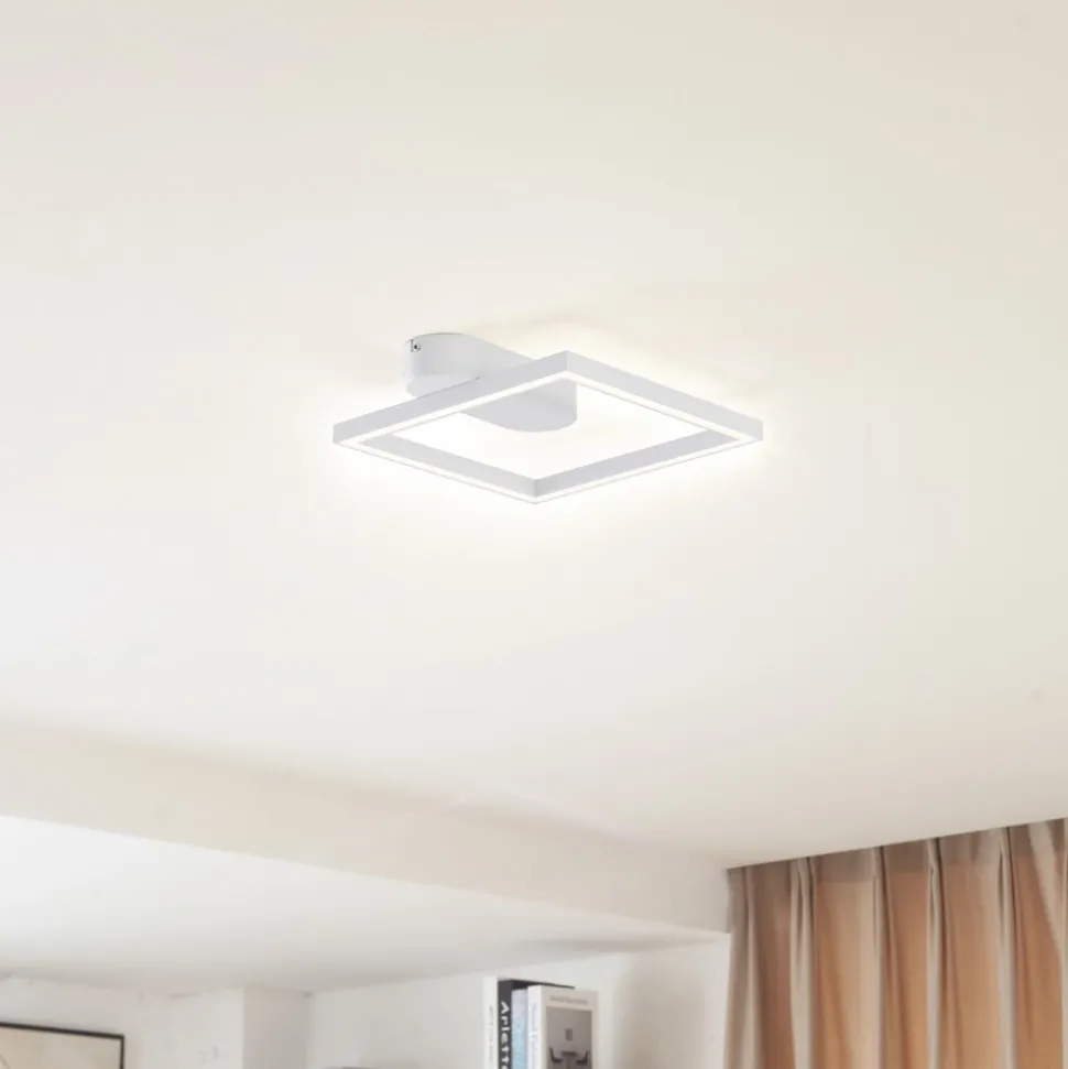 Lindby LED plafondlamp Yulla, wit