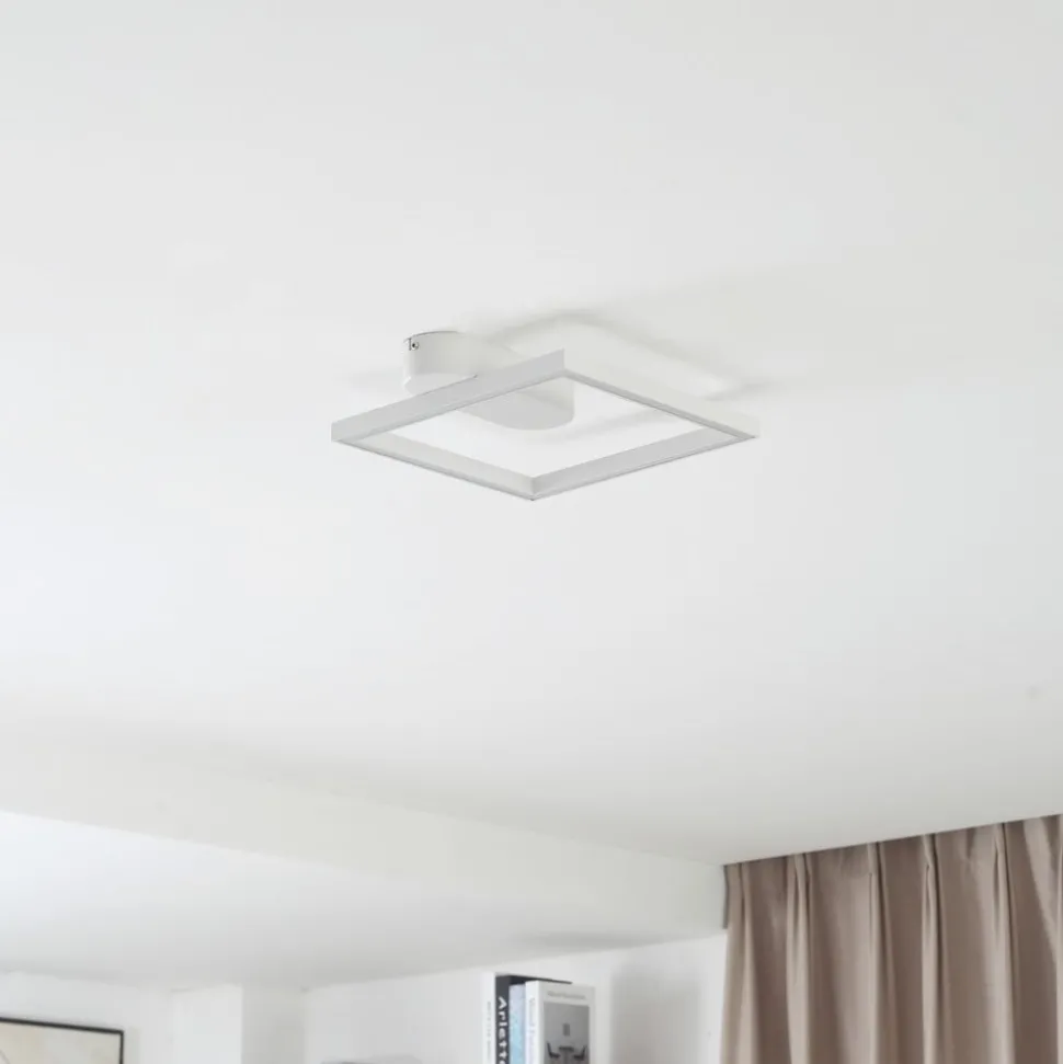 Lindby LED plafondlamp Yulla, wit