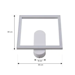 Lindby LED plafondlamp Yulla, wit