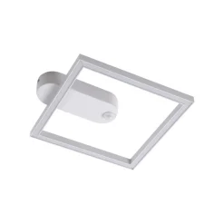 Lindby LED plafondlamp Yulla, wit, bewegingsmelder