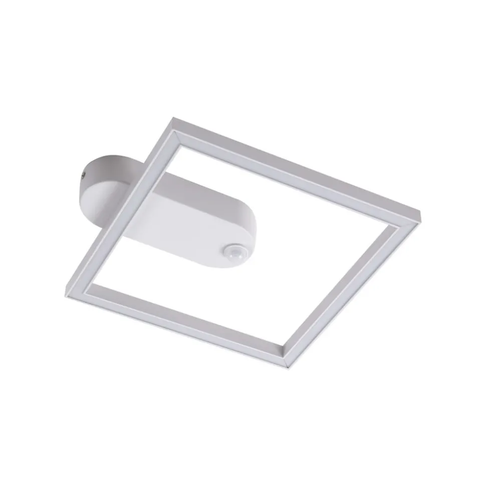 Lindby LED plafondlamp Yulla, wit, bewegingsmelder