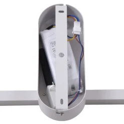 Lindby LED plafondlamp Yulla, wit, bewegingsmelder