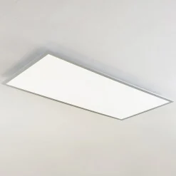 Lindby LED plafondlamp Zento, 120 cm, zilver, 4.000 K