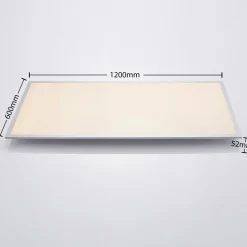 Lindby LED plafondlamp Zento, 120 cm, zilver, 4.000 K
