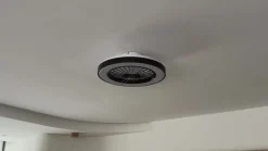 Lindby LED plafondventilator Teleo, Ø48 cm, zwart, DC, Tuya