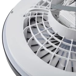 Lindby LED plafondventilator Teleo, Ø48 cm, zwart, DC, Tuya