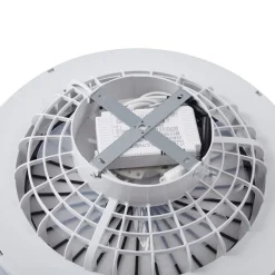 Lindby LED plafondventilator Teleo, Ø48 cm, zwart, DC, Tuya